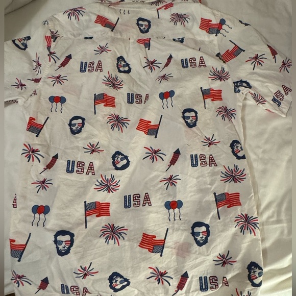 USA Patriotic Shirt 🇺🇸 unisex, but listed under men’s for sizing! Red White&Blue - Picture 4 of 10